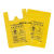 JESERY杰苏瑞 化学品处理 医疗垃圾袋子加厚手提式诊所医院用黄色医疗废物包装袋30L平口式60*70cm（100个）