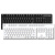 雷柏（Rapoo）V500无线游戏机械键盘台式Mac笔记本电脑无线键鼠套装104键87 双模版104键-白色+1680鼠标 标配 x 是 x 茶轴