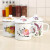 乔百叶珐琅搪瓷搪瓷杯子大茶缸家用大容量厚怀旧老式带盖铁茶缸子  9cm-560ml枫叶 0个