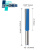 加长清底刀木工铣刀电木铣刀具孔直刀雕刻机开槽刀 1/2*16*76总长130蓝
