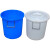 亚润 塑料桶圆桶塑料桶带盖胶桶加厚160升超大号 60#约装120斤水(有盖*红色)
