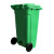 简厚 厨余分类垃圾桶大号厨房户外商用医疗干湿分离蓝色灰色红色绿色加厚全国标准分类塑料垃圾桶 绿色180L