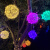 贝工 藤球灯挂树灯 户外亮化春节新年氛围灯 紫色 直径30cm 户外防水花园景观灯节庆灯