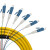 首千 SHOCHAN 电信级单模光纤跳线尾纤 1.5米12芯LC束状尾纤 ODF单元体光纤机架网线配线 SQ-GLC-12