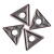 伊莱科数控刀片不锈钢专用TNMG三角形外圆内孔车镗孔刀头 TNMG160408-MA TNMG160404-MS（十只装）