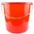丰稚 红色手提塑料水桶 加厚洗车桶储水桶清洁塑料胶水桶 1个