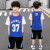 童唯（TONGWEI）夏男童套装篮球服速干衣男孩短袖T恤短裤两件套中大童儿童运动衣 篮球衣蓝色 140cm（建议身高130cm左右）
