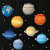月光走廊星球灯笼 幼儿园教室走廊顶棚吊饰太空星球主题布置八大行星灯笼 3米棉布太空三角旗-1款