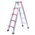 【精选好货】加厚人字梯折叠铝梯轻便程梯4米米铝合金梯子 加固2.5米