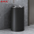 圣极光港式垃圾桶黑色烤漆G7437带内桶翻盖桶立式果皮箱高83cm