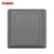 奥柯朗 86型通用灰色开关插座面板白板遮丑盖空白面板堵洞装饰电源盖板 B1灰色