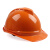 MSA梅思安 V-Gard豪华型ABS带透气孔帽壳 超爱戴帽衬 灰针织吸汗带 D型下颚带 印字定制款 1顶 橙色 