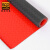 爱柯部落 PVC塑料防水防滑垫 钢花纹走道垫满铺地板楼梯垫厨房仓库人字形1.8×1m厚2.5mm红色 111630