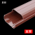 100*65棕色空调管遮挡装饰挂机美观PVC保护套管道槽铜管外机室内 直管