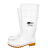 朗莱斯特(LONG LAST)工业水鞋 PVC耐酸碱劳保胶鞋高筒雨靴LL-1-01 46码 白色 1双