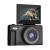 墨雪卿学生校园CCD相机WiFi翻转屏可自拍入门级微单4K单反高像素拍vlog数码照相机 黑色 128G