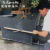防火阻燃灰黑色PVC板材高强度硬工程塑料板材耐酸碱防水(5张起发) 1.22米宽x2.44米长x3mm厚度