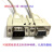 订制DB9孔转DB15针三排连接线 9母对15公 COM 串口VGA数据线RS232 白色 3M