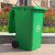 捷诺立（JNL）22396 加厚户外垃圾桶 小区物业垃圾桶 分类垃圾桶 有轮带盖绿色100L