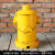 定制适用美式铁桶油桶垃圾桶铁艺复古工业风创意酒吧垃圾箱卫生桶摆件 黄色消防栓款【小号】