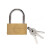 苏识 SS1009 黄铜小挂锁 门锁文件柜锁门锁钥匙锁柜子锁  锁宽20mm+锁钩净高12mm 单开(把)黄色  含钥匙×3把
