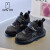 米菲（MIFFY）Miffy米菲童鞋女童鞋2024夏季新款镂空透气网面跑步鞋儿童运动鞋 经典黑（单层网面） 35码 /内长22.6cm