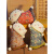 莎庭（SARTILL）日式猫玩偶抱枕被子两用沙发靠背垫办公室座椅腰靠垫腰枕毯 深灰普通款 55厘米左右