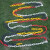 塑料链条路锥链条雪糕筒链件防护链条防护链条红白警示链 8MM厚红白1米