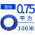 软线电线多股铜芯RV0.5 0.75 1 1.5 2.5 4 6平方国标单芯柔软 铜0.75平方100米(蓝色)