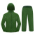 海笛 绿色1斤套 雨衣雨裤分体套装非一次性防汛应急雨衣透明牛筋海胶加厚MYN9059B