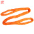 怀鸽JA-A10彩色两端带环圆形柔性起重吊装带10t 长度5m 国标6倍安全系数 橙色