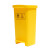 启麓QL-L22医疗垃圾桶垃圾箱、卫生桶、商用带盖垃圾桶、废物回收箱 黄色20L脚踏