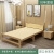 易瑞斯折叠床实木床 主卧室床简约双人床1.5米家用单人床出租屋松木板床 [免安装加固实木床]长195宽60