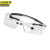 XJ京洲实邦 透明标准 眼镜盒+眼镜布 焊工专用防护脸部电弧墨镜劳保JZSB-9249