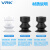 威尔克VRK VP系列风琴双层真空吸盘优质工业气动元件吸嘴波纹柔软型仿静电硅胶吸盘 VP20LBN 黑色橡胶 