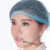 初构想（CHUGOUXIANG）一次性帽子厨房厨师餐饮帽透气防掉头发工作头套头罩网帽 条帽19寸蓝色 共2000只