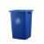 塑料无盖垃圾桶工业用垃圾箱公园物业小区分类桶60L20L30L50升100 60升灰色无盖正方形