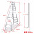 稳耐 werner 梯子铝合金人字梯3.7米折叠登高梯十二步双侧梯工程工业梯 T3512AS