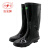 双安 耐酸碱鞋 BX005（S）高筒36cm 39码 橡胶雨靴 防化学品防腐蚀 耐磨防滑