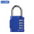 苏识 ZCB434蓝 四位密码锌合金密码锁挂锁 （计价单位：个）蓝