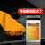 橙色硅胶灭火毯消防认证玻璃纤维国标防火毯布消防器材 橙色硅胶1.5米(三人型)