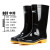 回力 雨鞋防护塑胶雨鞋807高筒中筒防水防滑耐磨水靴 黑色-中筒 44