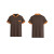 苏识SSLB023 棉质立领纽扣T恤衫 酒店餐厅宾馆工作服定制logo广告 薄款(颜色:黑色)XL