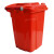 简厚 分类垃圾桶小号厨房户外商用医疗干湿分离加厚全国标准垃圾分类塑料垃圾桶 红色【有害垃圾】50L