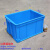 周转箱塑料箱加厚货架盒带盖长方形胶筐蓝色物料盒养龟收纳储物箱 53*38*29cm