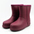 定制适用于女士雨鞋冬季加绒保暖雨靴中筒防滑水鞋加厚EVA泡沫靴 加棉紫色 40.41