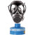 普达 自吸过滤式防毒面具 化学化工喷漆全面罩 防硫化氢套装 MJ-4003+P-H2S-2过滤罐