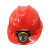 卓弘安带头矿灯安全帽工地领导用国标充电安全帽矿工帽矿帽灯 白帽ABS加厚透气+T68灯+充电线