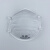 N95活性炭杯型口罩带呼吸阀喷漆工业打磨白色灰色防雾霾防晒 灰色活性炭带阀（20只/盒）