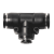 T型三通变径气动快插快速气管接头全PEG16-12/12-10/10-8/8-6 三通变径PEG8MM变4MM